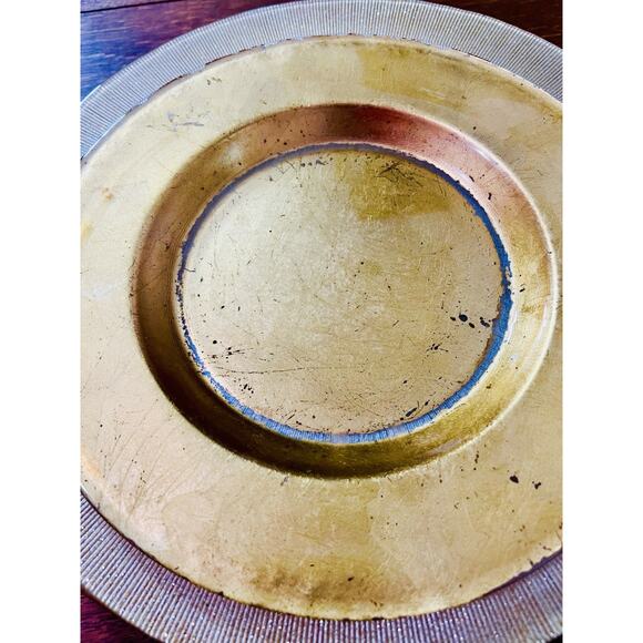 Z Gallerie Paramount Collection Chargers in Gold - Set of 2 - Picture 6 of 9